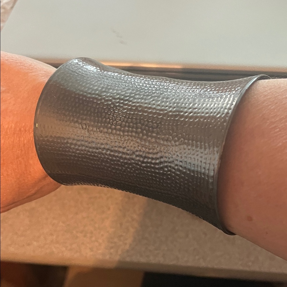 Modern Silver Wearable Cuff
